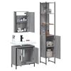 vidaXL Bathroom Furniture Set Grey sonoma