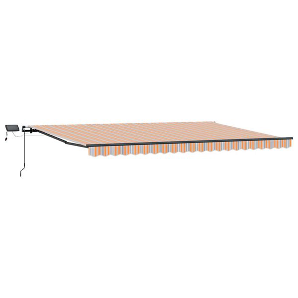 vidaXL Retractable Awning Multicolour 196.85" x 118.11