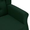 vidaXL Armchair Dark Green Fabric (100% polyester), Plywood, Plastic