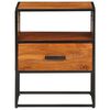vidaXL Bed Cabinet Honey brown and black