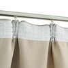 vidaXL Blackout Curtains with Hooks 2 pcs Beige 55.1x96.5"