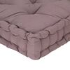 vidaXL Pallet Floor Cushion Cotton 47.2"x31.5"x3.9" Taupe