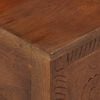 vidaXL Storage Box Brown Solid mango wood, MDF 43.3 x 11.8 x 15.7 in