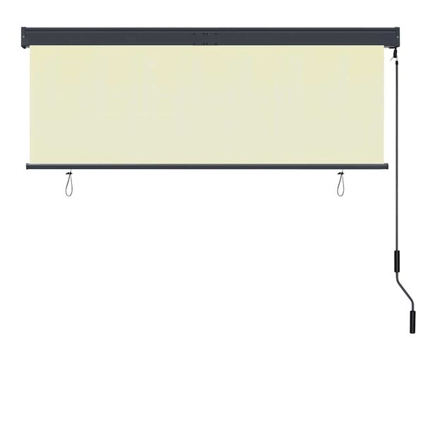 vidaXL Roller Shade Cream Polyester, Aluminum, Steel 63.0 x 98.4 in