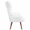 vidaXL Armchair White 27.17 x 29.13 x 36.61 in Artificial Leather