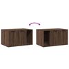 vidaXL Cat Litter Box Enclosure Brown Oak Engineered Wood