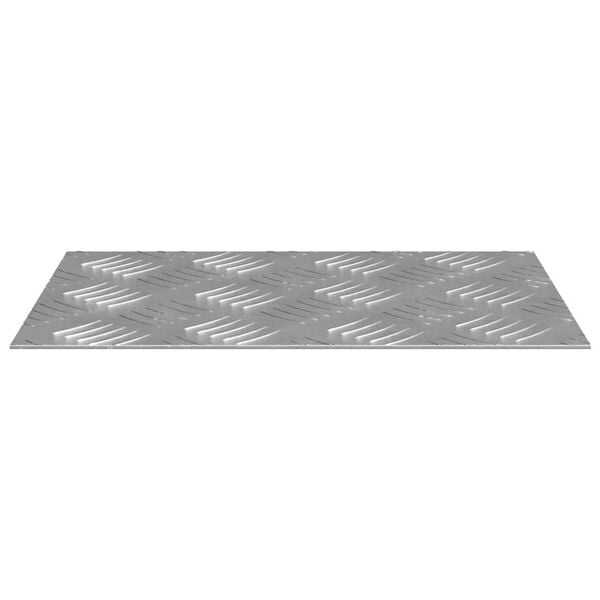 vidaXL Stair Tread Rectangular 4 pcs Silver 11.81 x 7.87 in Aluminium