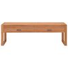 vidaXL TV Cabinet Natural Teak Teak Wood Medium TV Cabinet Rectangular