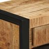 vidaXL Bedside Cabinet Rough Mango Wood Solid Mango Wood Medium
