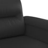 vidaXL Sofa Set Black Faux leather, metal, textilene, plywood
