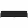 vidaXL Bed Frame with Mattress Black 55.12 x 78.74 in Fabric