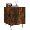 vidaXL Bedside Cabinet Smoked Oak Engineered Wood Compact