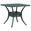 vidaXL Garden Table Green Cast Aluminum Medium Durable Patio Table