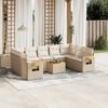 vidaXL Garden Sofa Set Beige