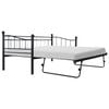 vidaXL Day Bed Black Steel Full or Twin config