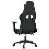 vidaXL Gaming Chair Black and Green