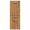 vidaXL Bathroom Furniture Set Artisan Oak, White Engineered wood, Ceramic