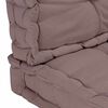 vidaXL Pallet Cushion Taupe 100% cotton and cotton blend Extra Large