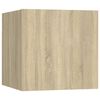 vidaXL Bedside Cabinet Sonoma oak Engineered wood 12.0x11.8x11.8 in
