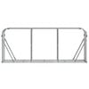 vidaXL Log Holder Silver 92.1"x17.7"x39.4" Galvanized Steel