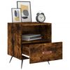 vidaXL Bedside Cabinet Smoked Oak Engineered Wood Modern Durable