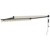 vidaXL Automatic Retractable Awning Cream 9.8x8.2'