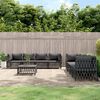 vidaXL Garden Lounge Set Anthracite Woven fabric Large Modular