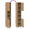 vidaXL Bathroom Cabinet Artisan oak Engineered wood Tall