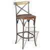 vidaXL Bar Chair Multicolour Solid Reclaimed Wood Durable Bar Chair