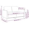 vidaXL 2-seater Sofa Black