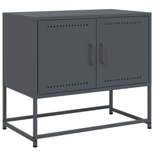 vidaXL TV Cabinet Anthracite Steel Medium TV Cabinet Rectangular