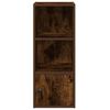 vidaXL Bookcase Smoked Oak Engineered Wood Reversible Bookcase