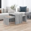vidaXL Coffee Table Grey Sonoma Engineered Wood Medium Stackable