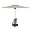 vidaXL Garden Table Brown PE rattan Medium Durable Garden Table