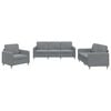 vidaXL Sofa Set Light Grey