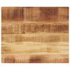 vidaXL Table Top Natural finish Solid rough mango wood 23.6 x 19.7 in