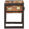 vidaXL End Table 11.81 x 11.81 x 15.75 in Solid Reclaim Wood