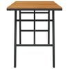 vidaXL Dining Table Brown 43.31 x 21.65 x 24.41 in Solid Acacia Wood