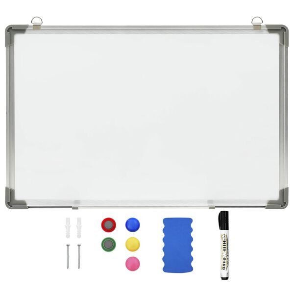vidaXL Magnetic Dry-erase Whiteboard White 23.6x15.7" Steel