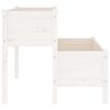 vidaXL Planter White Solid pine wood 43.3 x 33.1 x 29.5 in