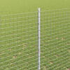 vidaXL Fence and Post Silver 4.92 x 32.81 ft Steel