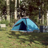 vidaXL Camping Tent Dome 2-Person Blue Waterproof