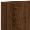 vidaXL TV Wall Cabinet Set of 2 Brown Oak Engineered Wood