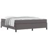 vidaXL Bed Frame with Mattress Grey 70.87 x 78.74 in Fabric