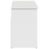 vidaXL Shoe Bench High gloss white Engineered wood Standard Shoe Bench