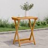 vidaXL Garden Table Natural wood Solid acacia wood with an oil finish