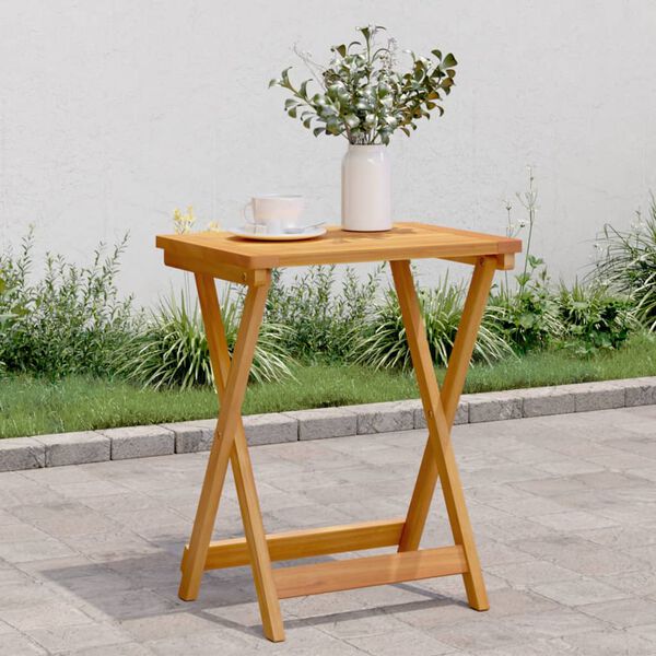 vidaXL Garden Table Natural wood Solid acacia wood with an oil finish