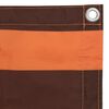 vidaXL Balcony Screen Orange and Brown 29.5x196.9" Oxford Fabric