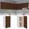 vidaXL Hanging Cabinet Brown Oak Engineered wood 11.6 x 12.2 x 23.6 in