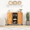 vidaXL Side Cabinet Natural wood Solid Acacia wood, Engineered wood, Iron